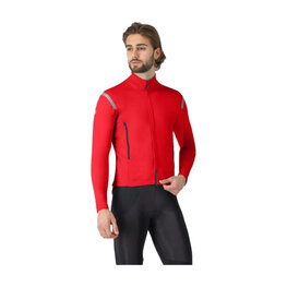 CASTELLI Cycling thermal jacket - PERFETTO ROS 3 - red