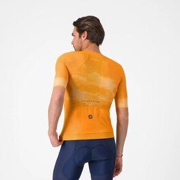 CASTELLI Cycling short sleeve jersey - CLIMBER'S A/C - orange