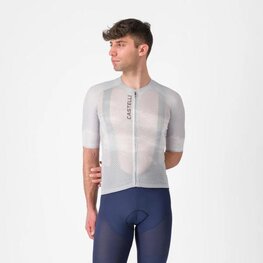 CASTELLI Cycling short sleeve jersey - CLIMBER'S A/C - silver