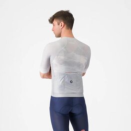 CASTELLI Cycling short sleeve jersey - CLIMBER'S A/C - silver