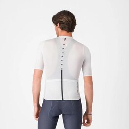 CASTELLI Cycling short sleeve jersey - DRITTONE LOGO - white