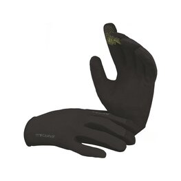 IXS Cycling long-finger gloves - CARVE - black