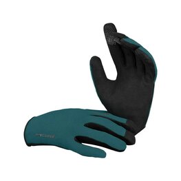 IXS Cycling long-finger gloves - CARVE - green/black