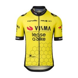 AGU Cycling short sleeve jersey - REPLICA VISMA | LEASE A BIKE 2024 - yellow/black