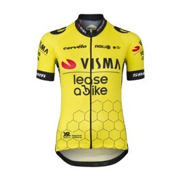 AGU Cycling short sleeve jersey - REPLICA VISMA | LEASE A BIKE W 2024 - yellow/black