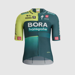 SPORTFUL Cycling short sleeve jersey - BORA HANSGROHE 2024 - light green/green