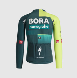 SPORTFUL Cycling winter long sleeve jersey - BORA 2024 - green/light green