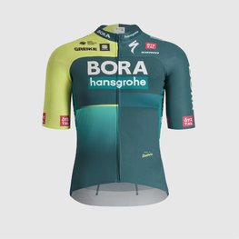 SPORTFUL Cycling short sleeve jersey - BORA 2024 - green/light green