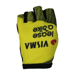 RAPIDGEAR Cycling fingerless gloves - VISMA TDF25 REPLICA GLOVES - yellow/black