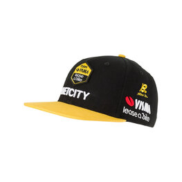 RAPIDGEAR Cycling hat - VISMA PODIUM FLAT CAP 2025 - black/yellow