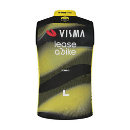 RAPIDGEAR Cycling gilet - VISMA TDF25 REPLICA WINDBODY - yellow/black