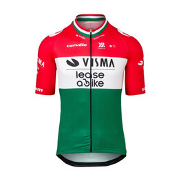RAPIDGEAR Cycling short sleeve jersey - REPLICA VISMA HUNGARIAN CHAMP 2025 - red/white/green