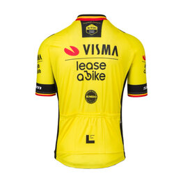 RAPIDGEAR Cycling short sleeve jersey - TEAM VISMA BELGIUM CHAMPION 2025 - yellow