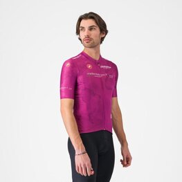 CASTELLI Cycling short sleeve jersey - GIRO 108 COMPETIZIONE 3 - purple