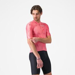 CASTELLI Cycling short sleeve jersey - GIRO 108 COMPETIZIONE 3 - pink