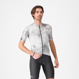 CASTELLI Cycling short sleeve jersey - GIRO ESPRESSO - grey