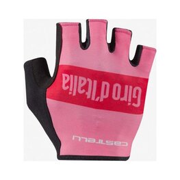 CASTELLI Cycling fingerless gloves - GIRO 2 - pink