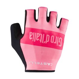 CASTELLI Cycling fingerless gloves - GIRO 3 - pink