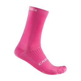 CASTELLI Cyclingclassic socks - GIRO LOGO 18 - pink