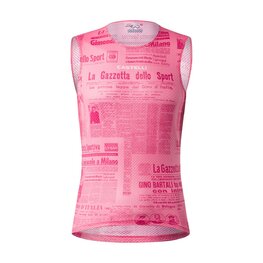 CASTELLI Cycling sleeve less t-shirt - GAZZETTA DELLO SPORT - pink