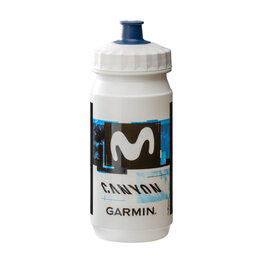 TACX Cycling water bottle - MOVISTAR 2025 - white/black