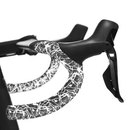 SUPACAZ handlebar tape - SUPER STICKY KUSH  - white/black