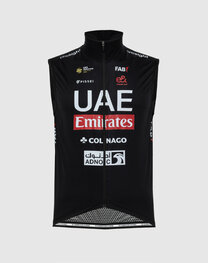 PISSEI Cycling gilet - UAE TEAM EMIRATES 2024 - black