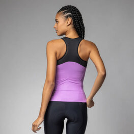 ALÉ Cycling sleeveless jersey - COLOR BLOCK PRAGMA - pink/black