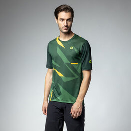 ALÉ Cycling short sleeve jersey - OFF ROAD OMEGA - green