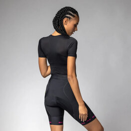 ALÉ Cycling shorts without bib - STRADA 2.0 PR-E - black/pink