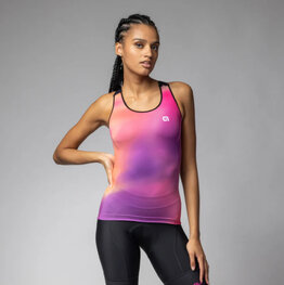 ALÉ Cycling sleeveless jersey - AURORA PRAGMA - pink/purple
