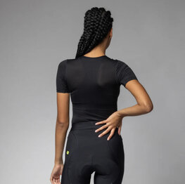 ALÉ Cycling short sleeve t-shirt - VELO ACTIVE INTIMO - black