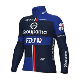 ALÉ Cycling thermal jacket - GROUPAMA FDJ 2025 WINTER - blue