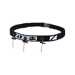 ZONE3 belt - RACEBELT-GEL LOOPS  - black/white