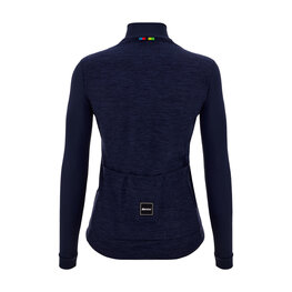 SANTINI Cycling winter long sleeve jersey - UCI OFFICIAL W - blue