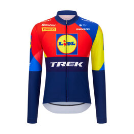 SANTINI Cycling winter long sleeve jersey - LIDL TREK 2025 - multicolour