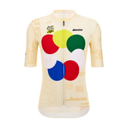 SANTINI Cycling short sleeve jersey - TDF GRAND DÉPART - multicolour