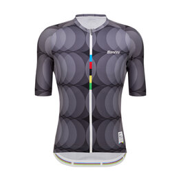 SANTINI Cycling short sleeve jersey - UCI BARCELONA 1973 - grey