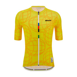 SANTINI Cycling short sleeve jersey - UCI GOODWOOD 1982 - yellow