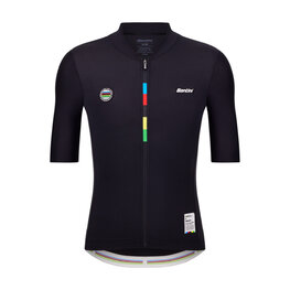 SANTINI Cycling short sleeve jersey - UCI WORLD CHAMPION - black
