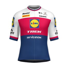 SANTINI Cycling short sleeve jersey - LIDL TREK 2026 NATIONAL CHAMPION CZ