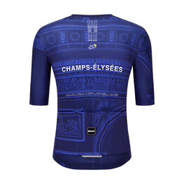 SANTINI Cycling short sleeve jersey - TDF ARRIVÉE ARC DE TRIOMPHE - blue