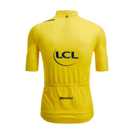 SANTINI Cycling short sleeve jersey - TOUR DE FRANCE - YELLOW JERSEY - yellow
