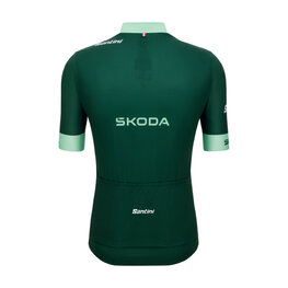 SANTINI Cycling short sleeve jersey - TOUR DE FRANCE - GREEN JERSEY - green