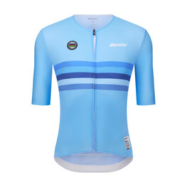 SANTINI Cycling short sleeve jersey - UCI WORLD CHAMPION BELGIUM - blue