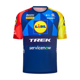 SANTINI Cycling short sleeve t-shirt - LIDL TREK - TECHNICAL T-SHIRT