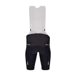 SANTINI Cycling bib shorts - TDF FAN LEADER - black