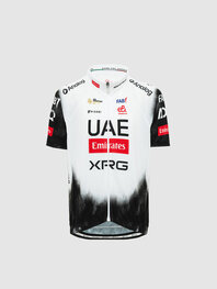 PISSEI Cycling short sleeve jersey - UAE TEAM EMIRATES 2025 REPLICA JR - white/black