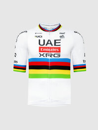 PISSEI Cycling short sleeve jersey - TADEJ POGACAR WORLD CHAMP REPLICA - white