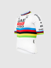PISSEI Cycling short sleeve jersey - TADEJ POGACAR WORLD CHAMP REPLICA - white